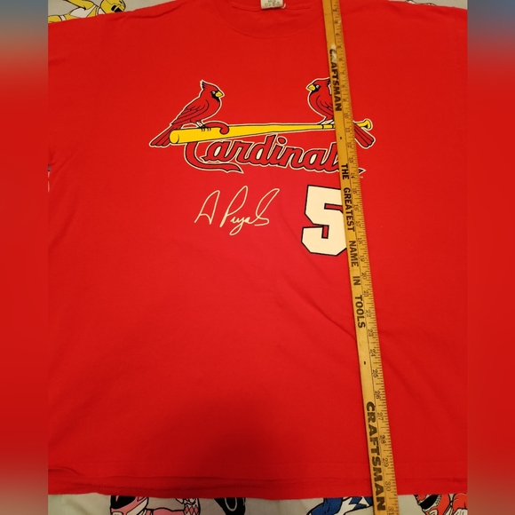 Albert Pujols Shirt St Louis Cardinal 2004 T-shirt X-Large Red - Picture 3 of 6